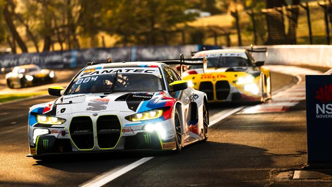 BATHURST, AUSTRALIA - FEBRUARY 18: Maxime Martin drives the #46 WRT BMW during the 2024 Bathurst 12 Hour Race at Mount Panorama on February 18, 2024 in Bathurst, Australia. (Photo by Daniel Kalisz/Getty Images)