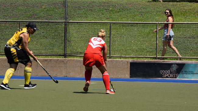 Photos from Darwin B-grade hockey grand final day. Picture: Darcy Jennings.