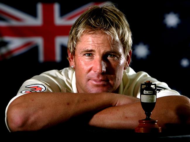 COOLUM BEACH, AUSTRALIA - AUGUST 29:  A portrait of Shane Warne of Australia taken during the Australian cricket team portrait session on August 29, 2006 at the Hyatt Regency at Coolum Beach, Australia. (Photo by Hamish Blair/Getty Images)