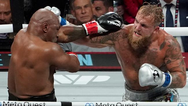 Retired pro-boxer Mike Tyson and YouTuber/boxer Jake Paul’s heavyweight boxing match was hotly anticipated. Picture: Timothy A. Clary/AFP