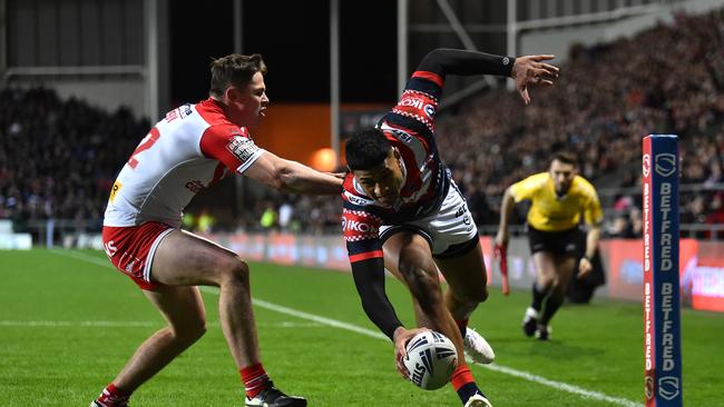 Daniel Tupou crossed for the opening try of the match. Picture: Getty