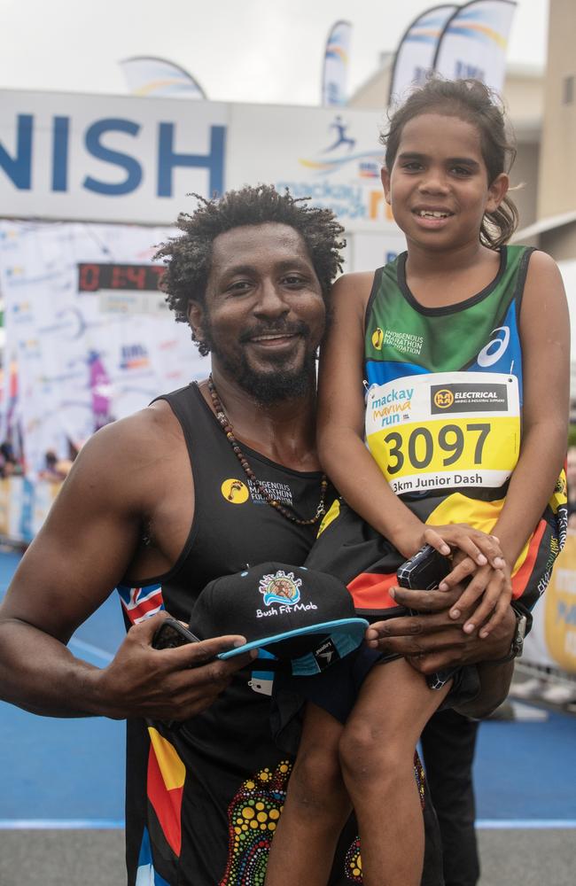 Atnas Maeko and Andrickson Herbert at Mackay Marina Run Sunday 4 June 2023 Picture: Michaela Harlow
