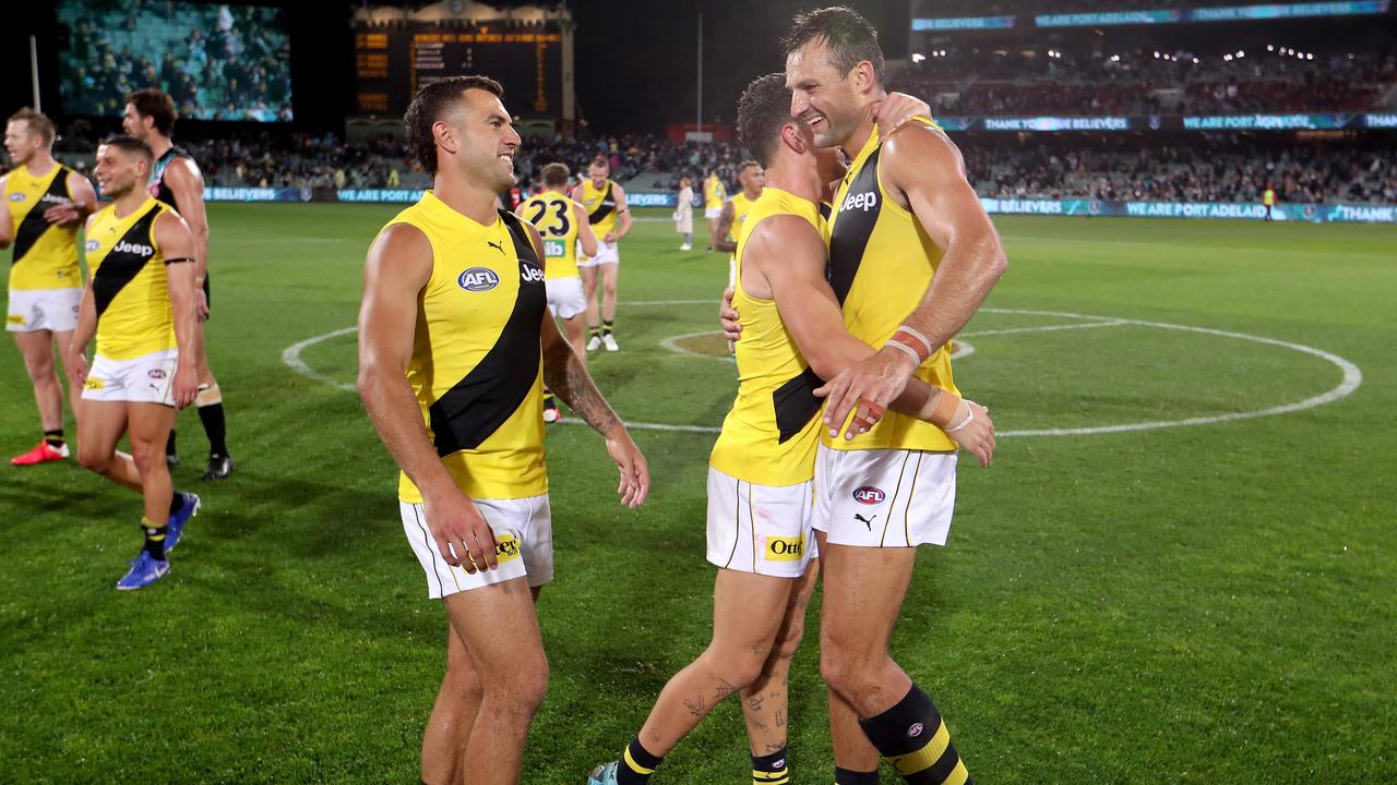 Toby Nankervis was enormous for the Tigers (Photo by James Elsby/AFL Photos via Getty Images).