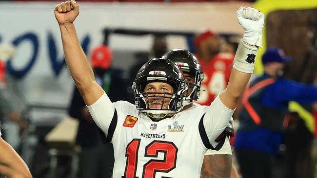 Tom Brady celebrates winning Super Bowl LV - his seventh Super Bowl victory — against the Kansas City Chiefs in Tampa, Florida. Picture: Mike Ehrmann/Getty Images