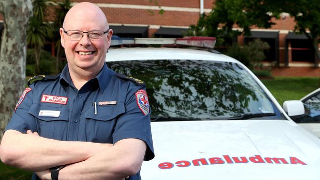 Ambulance Victoria CEO Tony Walker has informed staff of his early departure. Picture: Hamish Blair
