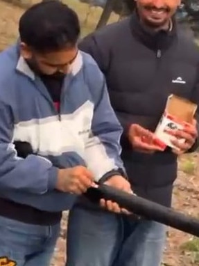 A social media video of a group of Indian men firing multiple blasts from several shotguns on a country property believed to be on the outskirts of Melbourne has raised concerns in the community.