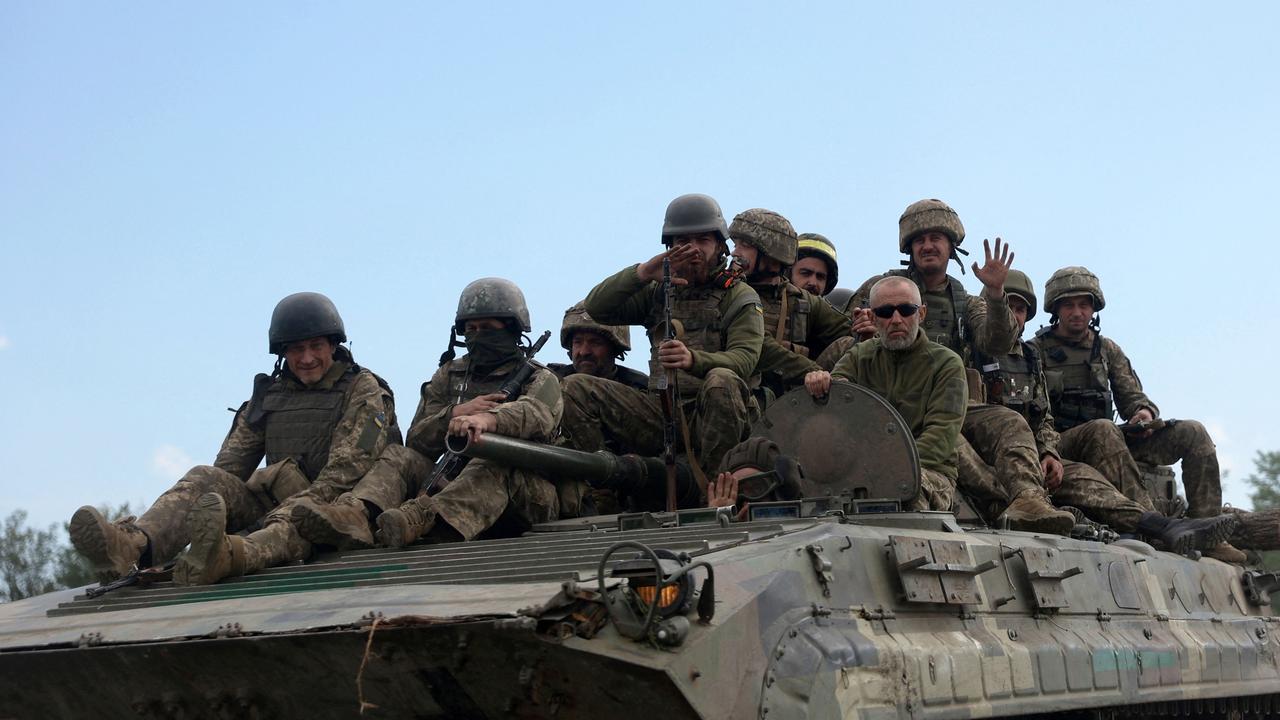 The Russian military transported troops to Luhansk Oblast, likely for a new offensive, as the Engels air base was blasted for a second time this month. Picture: Anatolii Stepanov/AFP
