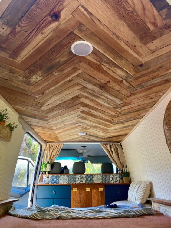 Jamie Lawson and Andrew Garnett, of Blackbird Camper Co. transform ordinary campervans. Picture: Contributed