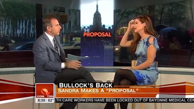 Matt Lauer's inappropriate interview with Sandra Bullock