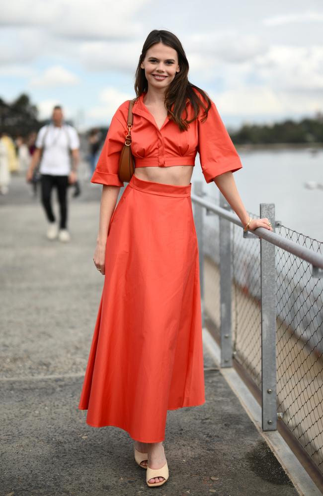 Lucia Hawley attends the Bondi Born show on day one of Afterpay Australian Fashion Week 2023. Picture: James Gourley/Getty Images for AAFW