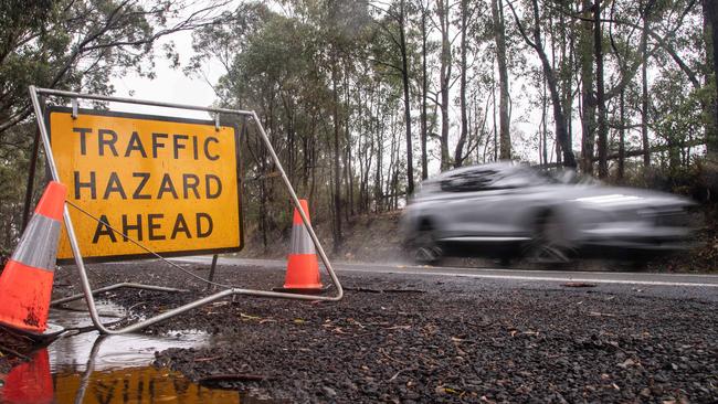 A general view of the stretch of road on Cattai Ridge Road where Karen Mitchell died in a car accident on Monday. Picture: James Gourley/The Daily Telegraph