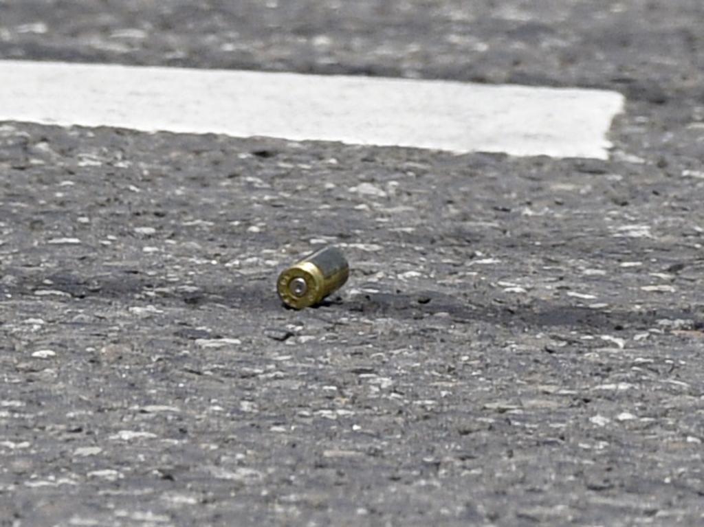 A bullet shell lies on High St in Preston near the spot where Abdulrahim was killed. Picture: Andrew Henshaw