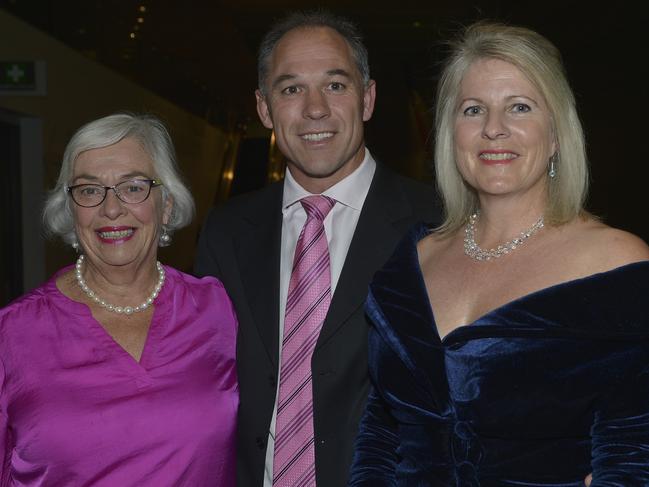 Richard Tombs with mother Helen and sister-in-law Gaye in 2015. Picture: Alf Sorbello