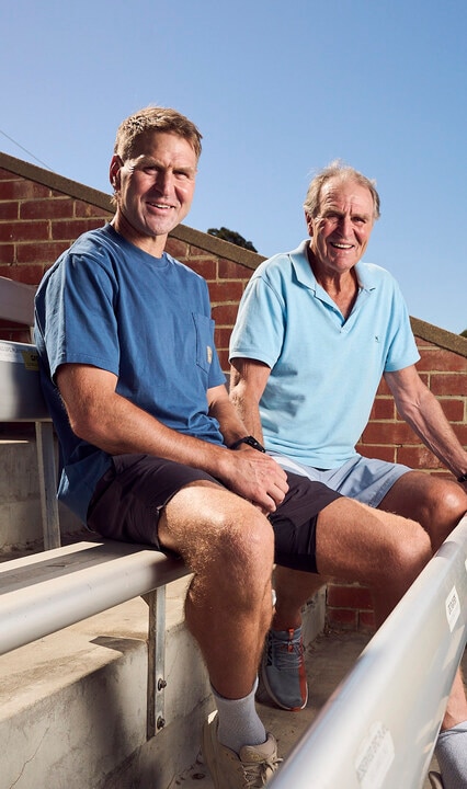 Graham Cornes' candid chat with son Kane Cornes