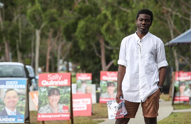 Jeremiah Edagbami says climate change and education are two issues close to his heart. Picture: Carmela Roche