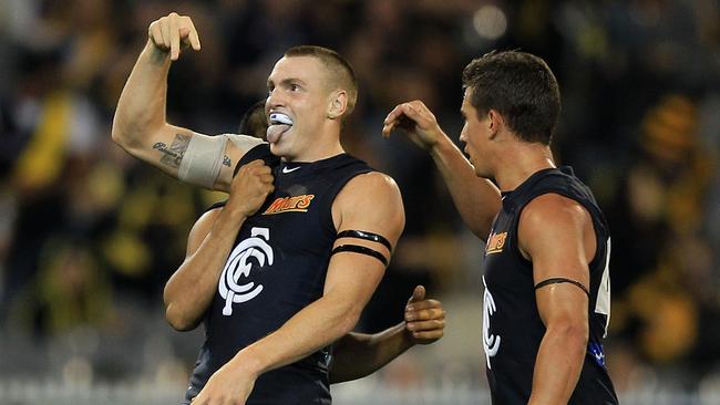 Mitch Robinson was playing for the Blues when they last beat Richmond in 2012. Picture: Getty Images