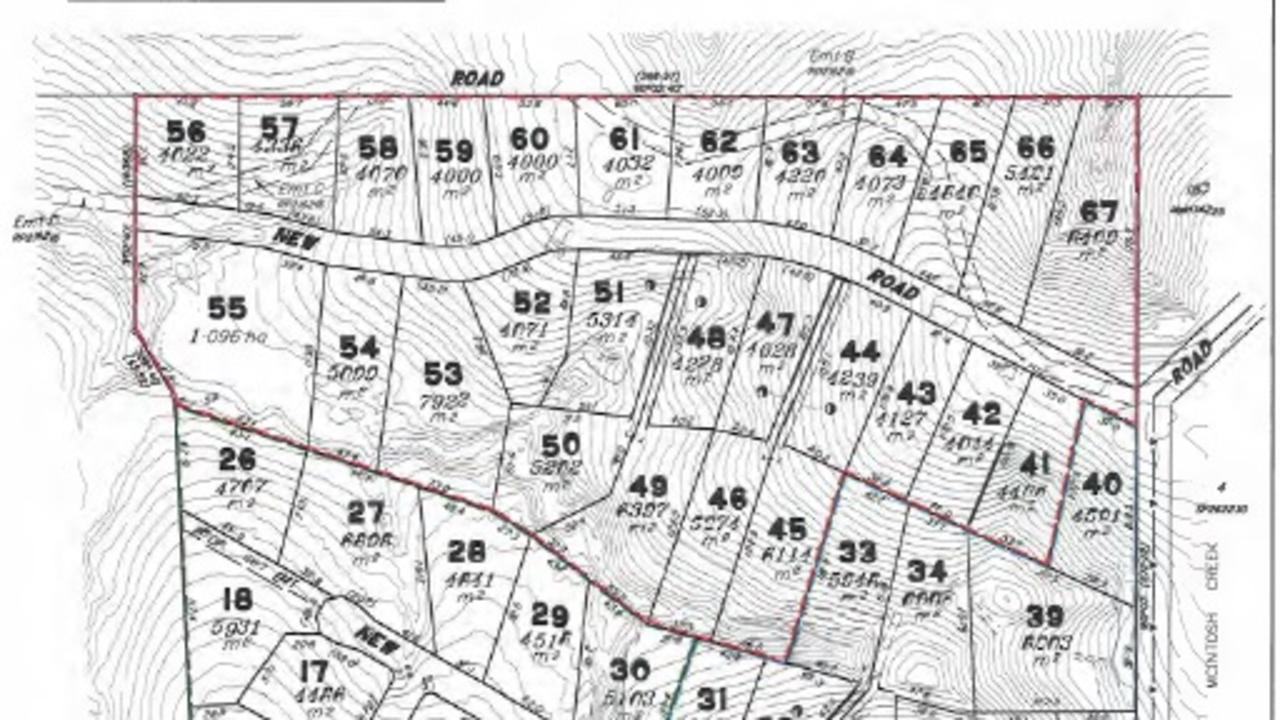 Zerner Rd Pie Creek, Gympie proposed 67-lot subdivision.