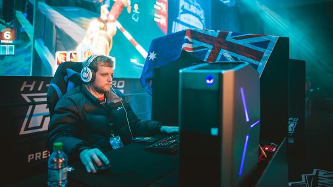 Abyss Esports Club team captain Hayden ‘Haydz’ Shiels in action at the Paladins Invitational world championships at the Hi-Rez Expo in Atlanta.