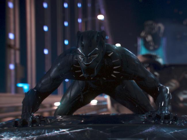 Black Panther in action. Picture: Marvel Studios