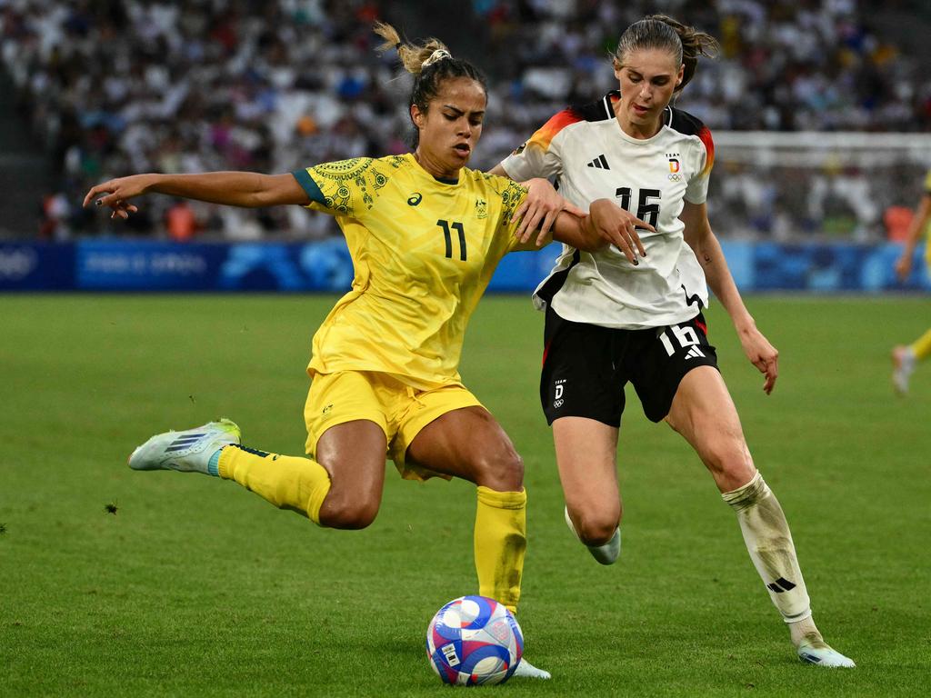 Mary Fowler will be hoping for an improved showing with Matildas in 2025. Picture: AFP