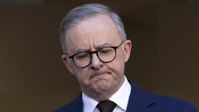 Prime Minister Anthony Albanese is burning time and energy by focusing on Scott Morrison’s extra ministries. Picture: NewsWire