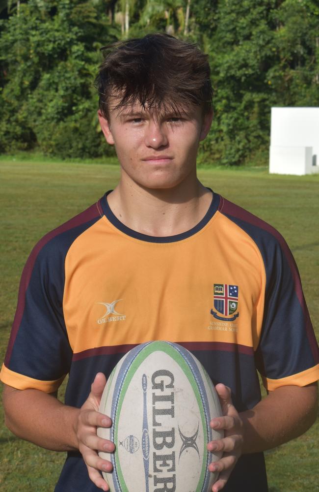 Sam Human has been identified as a player to watch for his Sunshine Coast Grammar rugby union team in 2022. Picture: Eddie Franklin