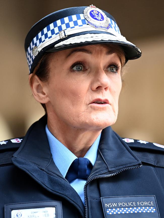 NSW Police Force Commissioner Karen Webb. Picture: NCA NewsWire / Jeremy Piper