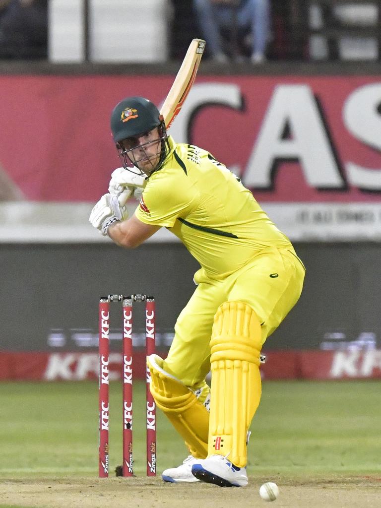 Mitchell Marsh thumped 92 not out. Picture: Getty Images