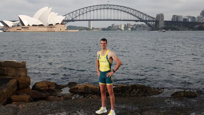 Alex Purnell won gold in the coxless fours in Tokyo. Picture: Damian Shaw