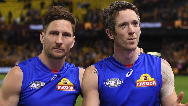 Matthew Boyd and Robert Murphy, mates until the end. Picture: AAP Images