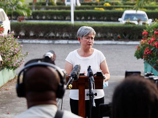 Foreign Minister Penny Wong has confirmed her plans for her next overseas trip. Picture: Dion Isaacson/Department of Foreign Affairs and Trade/ AFP