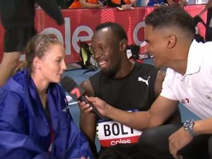 Riley Day and Usain Bolt