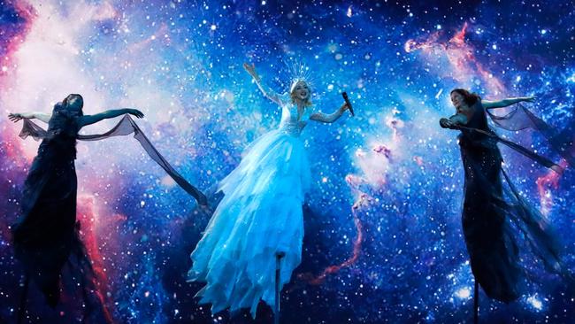 Kate Miller-Heidke performs the song Zero Gravity during the Grand Final of the 64th edition of the Eurovision Song Contest. Picture: AFP