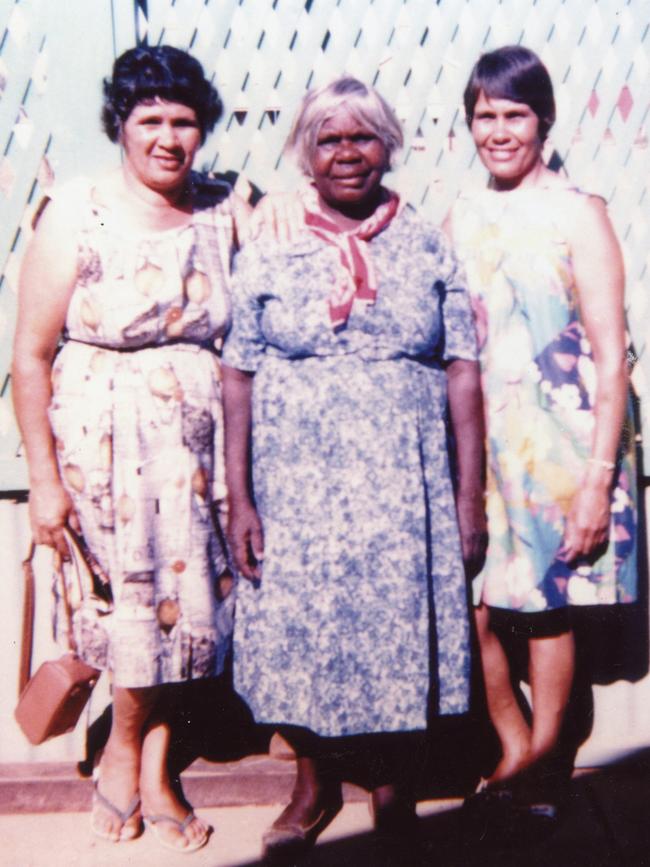 Lowitja O'Donoghue, right, meeting her mother Lily in 1967 with eldest sister Eileen. Picture: Lowitja O'Donoghue Collection