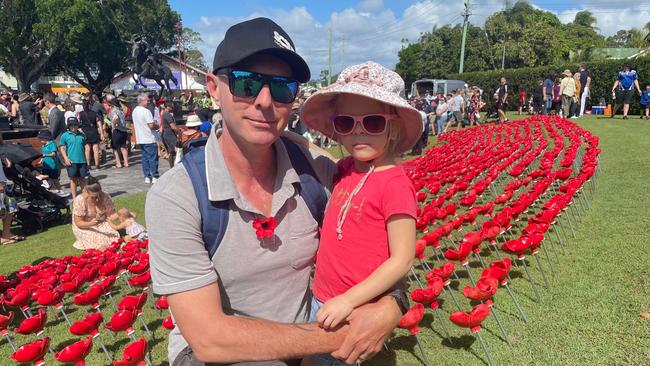 Jason and Brooke Sheriff also attended the Hervey Bay Anzac Day main service.