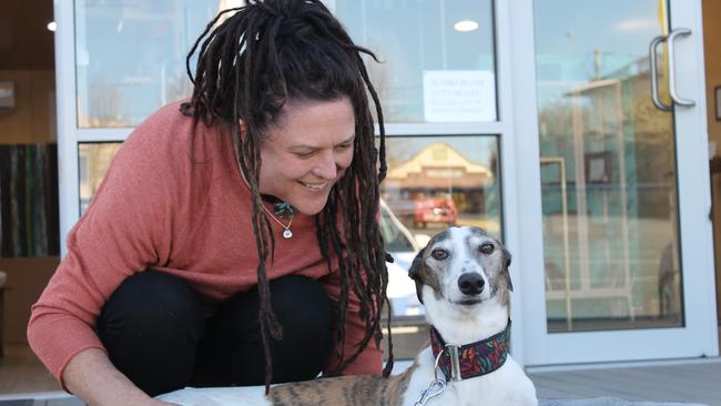 Sally Wilson lost her entire art store in the fires while defending her house. Picture: Emily Kowal