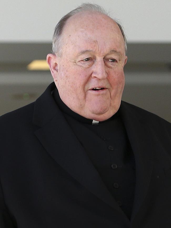 Archbishop Philip Wilson leaves the Newcastle Local Court after the verdict.