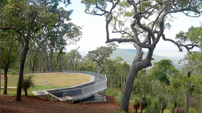 The amphitheatre on Mt Archer will open to the public in May. Picture: Jann Houley