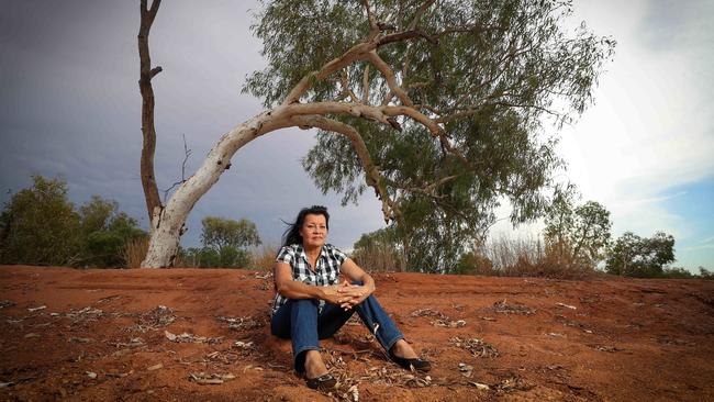 Sharon Westerman on Njamal country in the Pilbara, near Port Hedland. Picture: Colin Murty