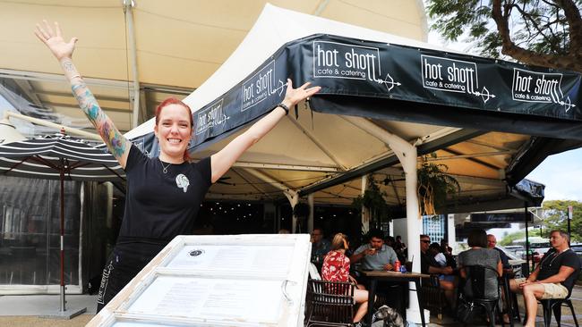 Hot Shott co-owner Jenna Finch said her Main Beach restaurant was still busier than ever. Photo: SCOTT POWICK.