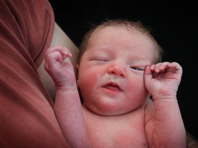 Spring feature. Spring baby Molly Patricia Irvin born on the first day of Spring at the Royal WomenÃs Hospital.              Picture: David Caird