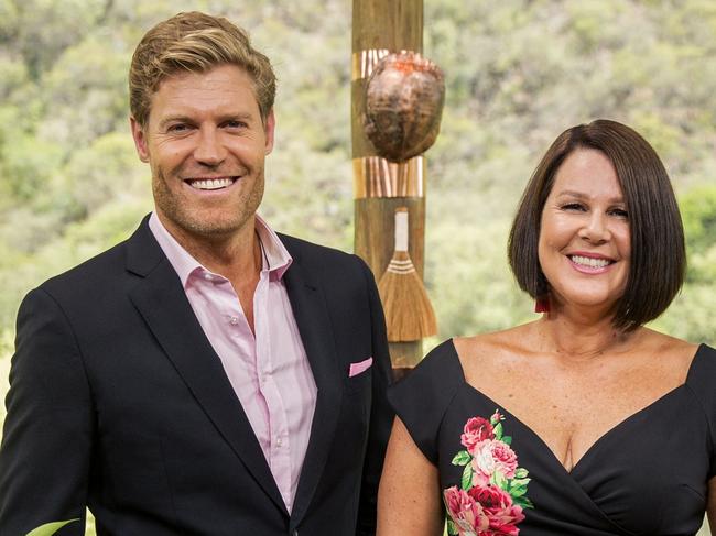 Dr. Chris Brown and Julia Morris - I'm A Celebrity Get Me Out Of Here hosts. Picture: Channel 10