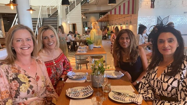 From right to left: Manisha, Sheetal, Caroline and Ruth celebrate Melbourne Cup Day at the Coogee Pavilion.