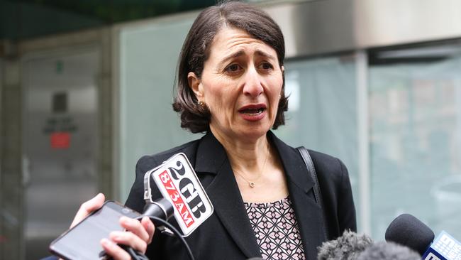 Former NSW Premier Gladys Berejiklian arrives at ICAC in Sydney in 2021. Picture: Gaye Gerard