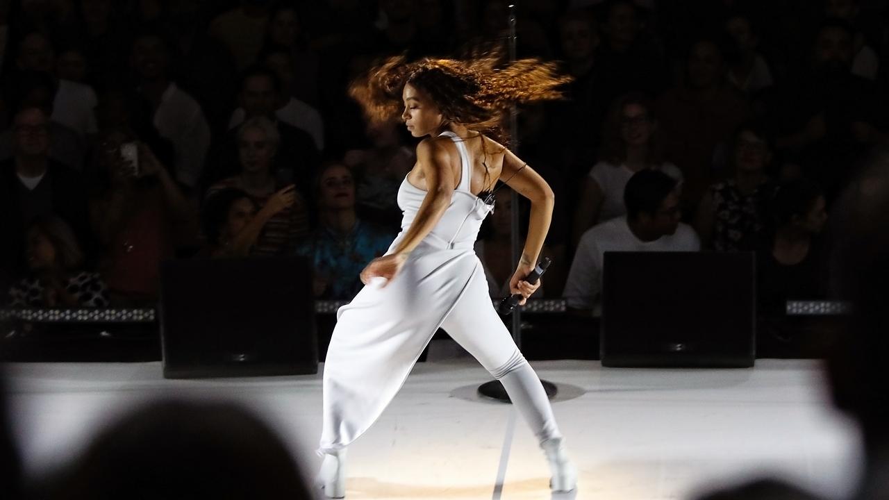 Solange lit up the inside of the Opera House for Vivid last year. Picture: Daniel Boud