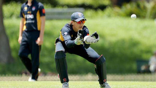 Lukas Boorer playing for Sydney University in the Green Shield earlier this year. (Photo by Jeremy Ng/Newscorp Australia)