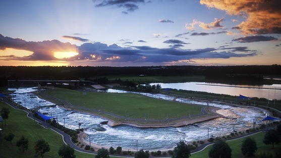 The Penrith Olympic-standard venue, where an Olympic venue review said often closed in July and August due to winds and cold weather. Picture: Penrith Whitewater