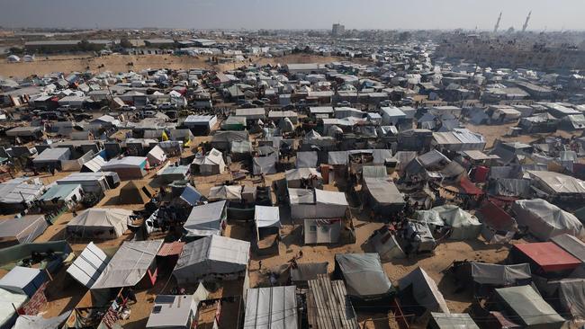 Internally displaced Palestinians have been fleeing to Rafah in the southern Gaza Strip. Picture: Reuters/WSJ