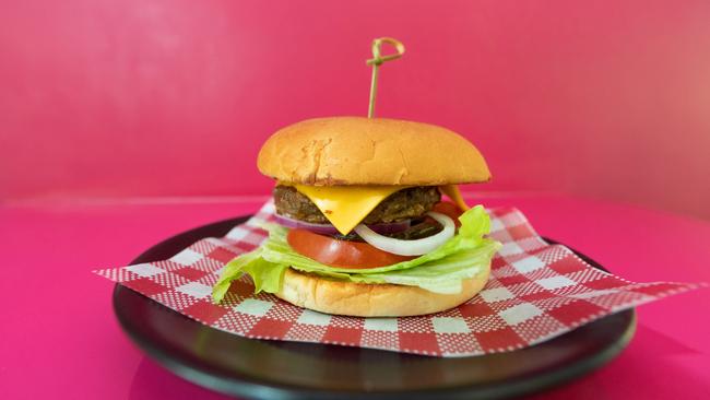 A burger at Be Bop A Licious diner. Picture: Dominika Lis.