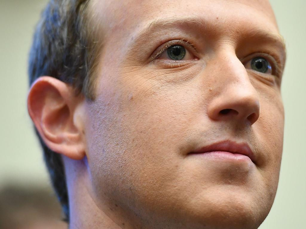 Facebook chairman and CEO Mark Zuckerberg was accused of hiding the fact he knows that hate and lies are good for business. Picture: Mandel Ngan/AFP